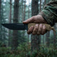 Ranger fixed blade knife in hand