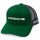 BladeBox Trucker Hat in green with embroidered BladeBox logo