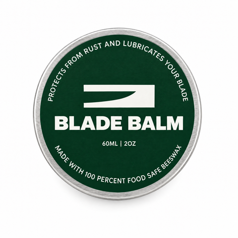Blade Balm 2 oz tin, food-safe beeswax knife care